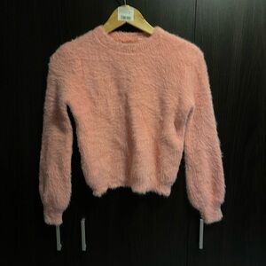 Pink fuzzy sweater - Wmns small